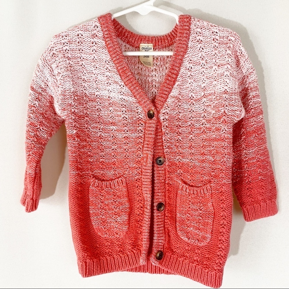 Girl's Osh Kosh Cardigan‎ Ombré Sweater